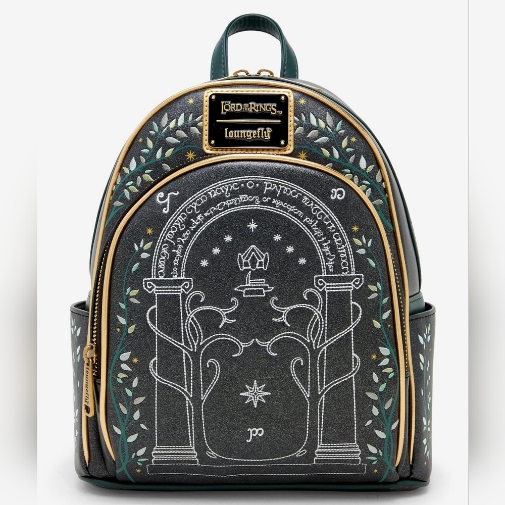 Loungefly The Lord of the Rings Doors of Durin Glow-in-the-Dark Mini Backpack - Picture 7 of 12